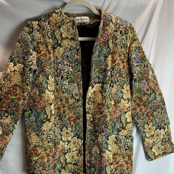 Vintage Heirloom Ashley Scott Floral Tapestry Style Jacket - Picture 3 of 12